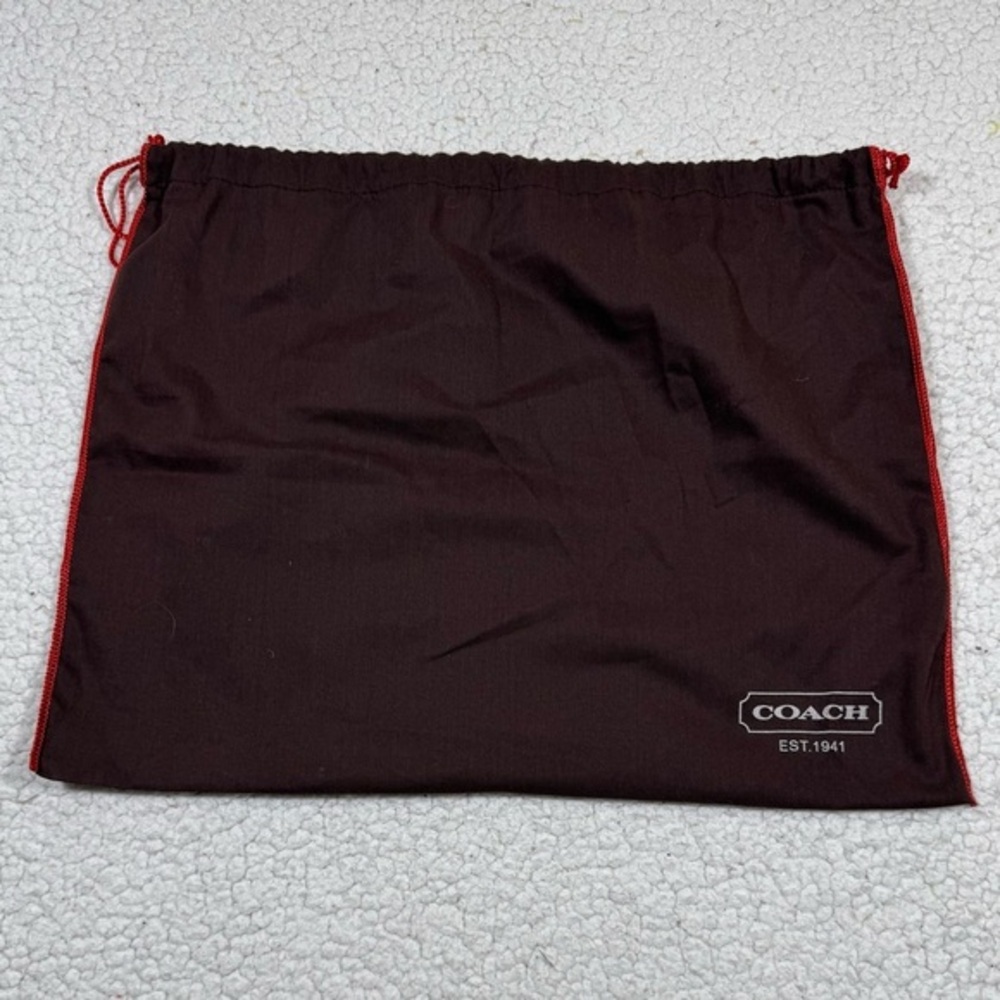 Coach Brown Drawstring Cotton DUSTBAG for Handbag 19" X 14.75"